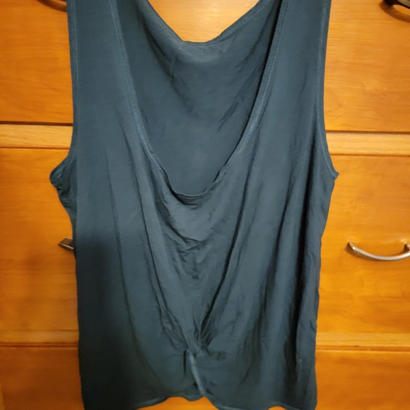 Zyia reversible knotted tank, size L, dark teal - Picture 2 of 4